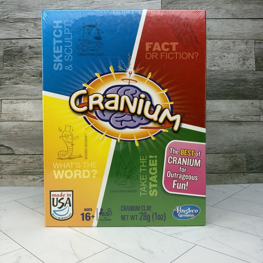Cranium Board Game by Hasbro • The Best Of Cranium • Ages 16+ • New / Sealed!!!